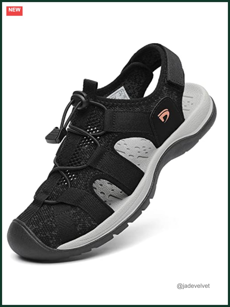 Women's Sport Sandals Close Toe Mesh Hiking Outdoor Athletic Casual Walking